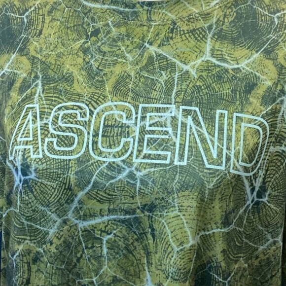 Ascend Mens Large Long Sleeve Athletic Polyester Blend Shirt Top Sportswear - Picture 2 of 5